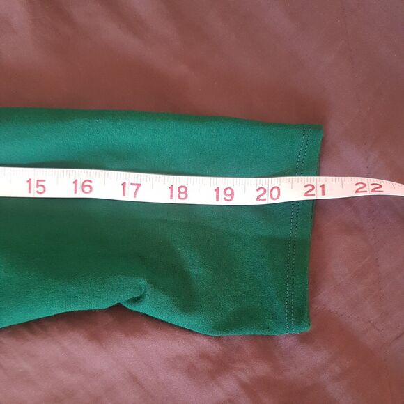 J. Jill Ponte Womens Dress Size Small Green Knit Ruffle Office Work Wear Career - Picture 12 of 12